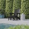 Flash Furniture Black Adirondack Chair with Ottoman and Cupholder LE-HMP-1045-110-BK-GG - alternate 2